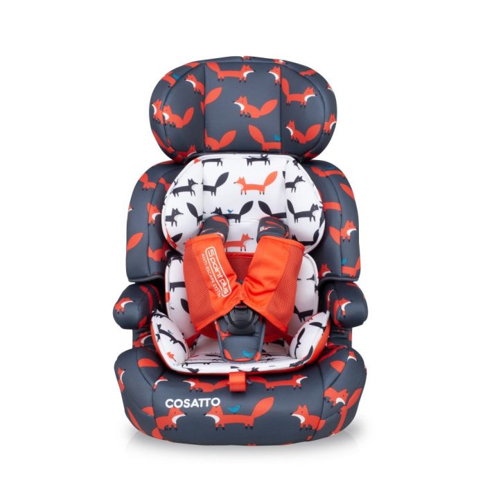 COSATTO ZOOMI GROUP 1 2 3 CAR SEAT CHARCOAL MISTER FOX 1 RGB