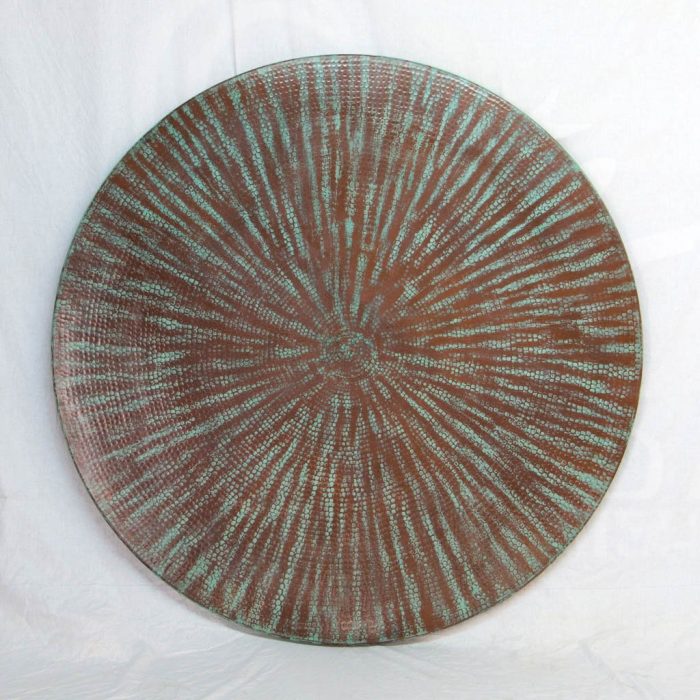 Copper Tabletop Round Weathered Penny 1