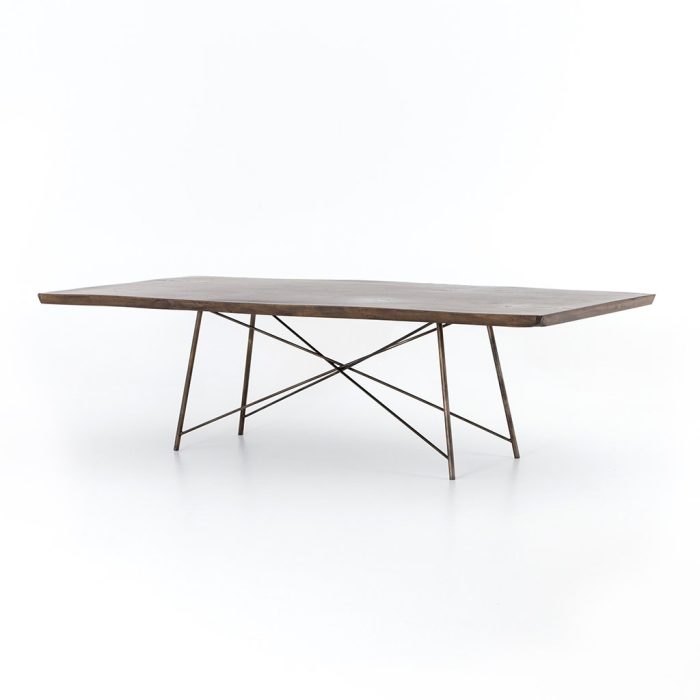 Rocky Dining Table Smoked Saman 9