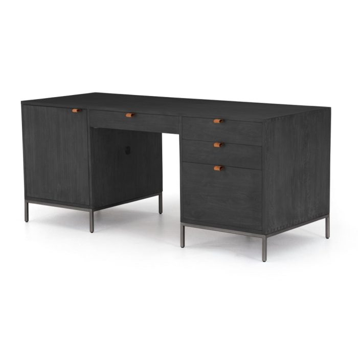 TreyExecutiveDeskBlackWashPoplar 4