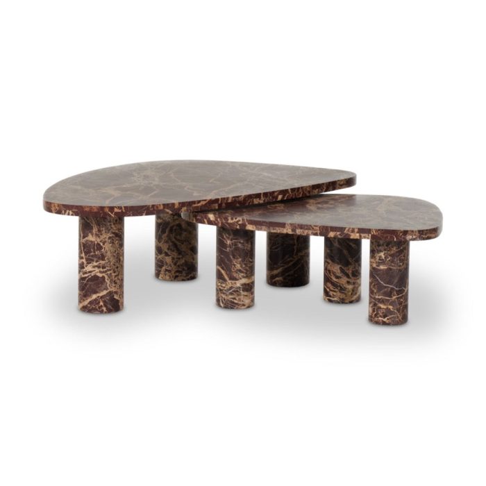 ZionCoffeeTableSetMerlotMarble238223 001 15